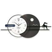 背景 饰家用时钟挂墙网红钟表客厅时尚 甄选个性 创意挂钟简约轻奢装