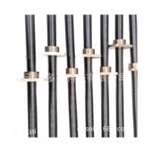 甄选45号钢材质梯形丝杠矩形丝杆按图加工各种非标T型丝杠