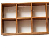 饰品壁饰 木质店铺墙面收纳格挂墙上置物架壁挂装 甄选欧式 复古美式