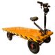 甄选电动平板车工地仓储拉货搬家可倒骑双向四轮工程平板载重运输
