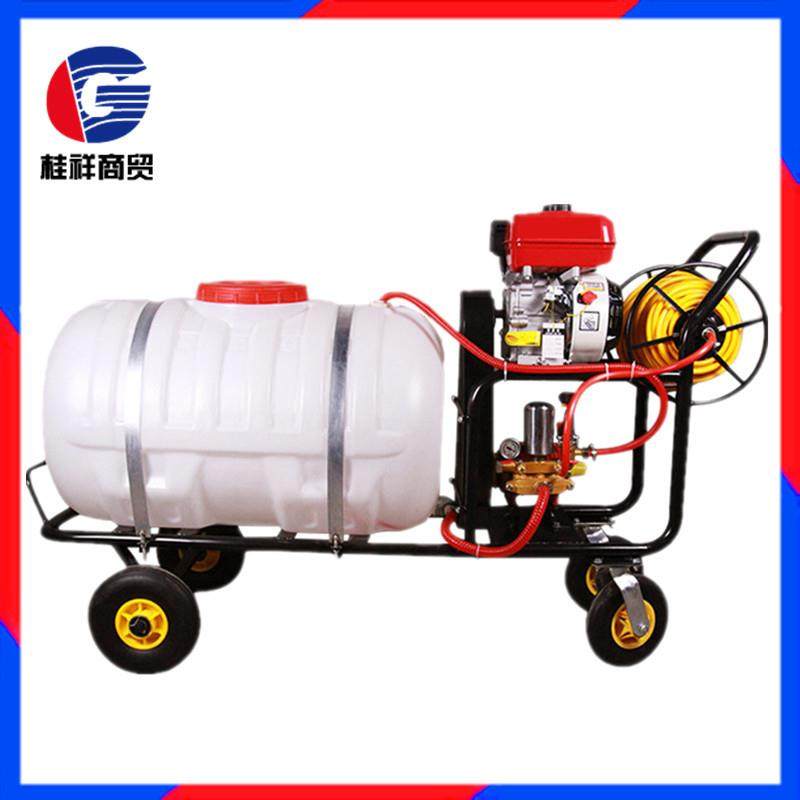 手推式打药机 农用喷雾器 四轮喷药机 手推打药车 园林机械果树喷