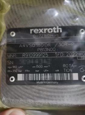 力士乐柱塞泵R910999125液压泵A4VSO180DR/30R-PPB13N00钢厂油泵