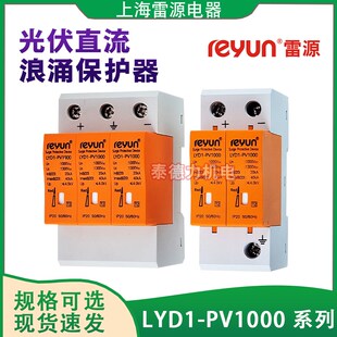 上海雷源LYD1-PV1000V光伏直流浪涌电涌保护器防避雷器2P/3P 40KA