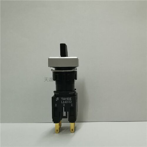 天逸电器TAYEE16三挡自复短柄选择/旋钮开关LA42(S)X3AF-20/B.