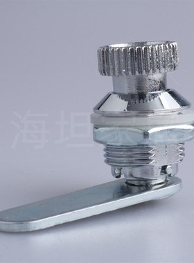 海坦 MS403-A按钮锁 电柜箱圆按钮型转舌锁 开关柜锁 机箱机柜锁