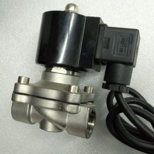 亚德客2W2S不锈钢防水电磁阀220V24V12v2分6分1寸1.2寸1寸半2寸