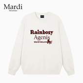 官方旗舰店Mardi 印花套头圆领女卫衣 款 Mountain韩国正品 2026春季