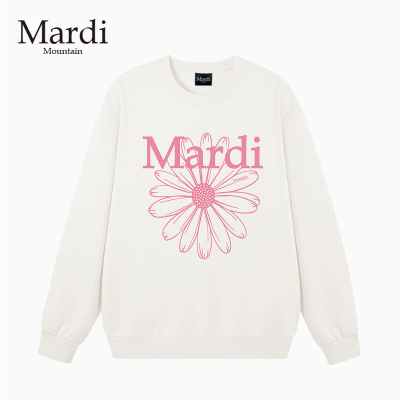 官方旗舰店Mardi Mountain韩国正品秋冬款小雏菊花套头长袖女卫衣