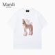 Mardi Mountain韩国正品 2026春夏款 官方旗舰店 黑白纯棉短袖 女t恤