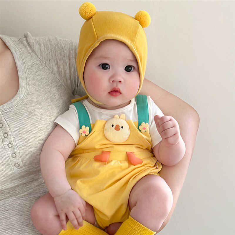 婴儿连体衣夏装超萌6-12个月男女宝宝衣服可爱包屁衣薄款三角哈衣