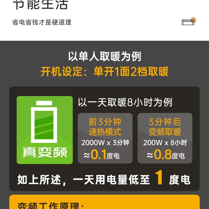 一均智能语音控制升降电暖茶几取暖桌电暖炉茶P几家用烤火桌长方