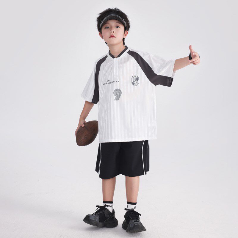 男童夏装篮球服速干运动短袖套装2025新款青少年儿童夏季冰丝衣服