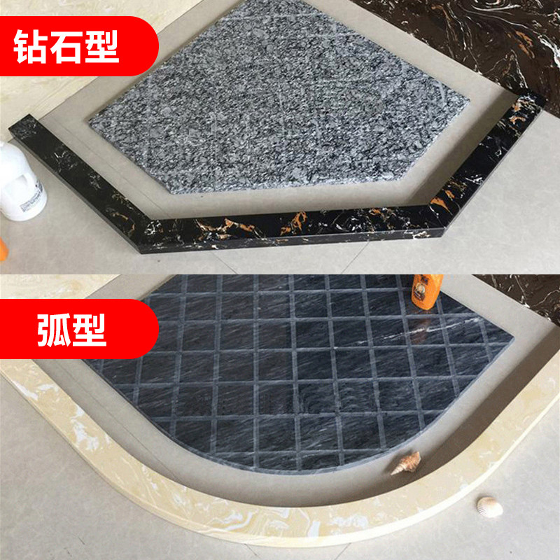 大理石挡水条淋浴房实p心石基浴室隔断石材防水条卫生间厕所阻拦
