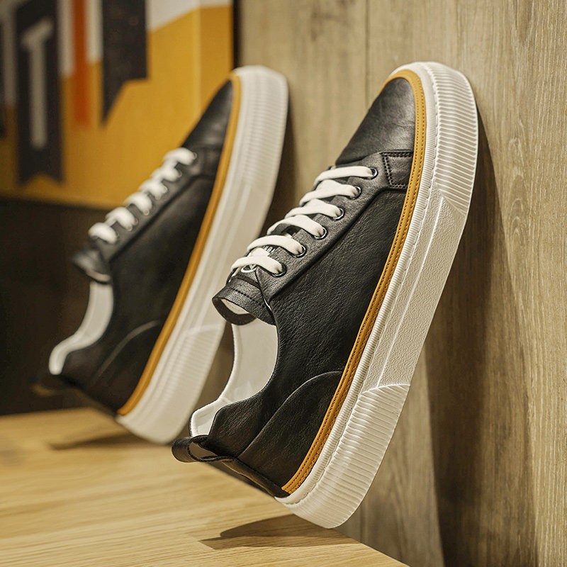 春季男士小白鞋潮流百搭男款u小众高级感休闲2023新款平板鞋男鞋