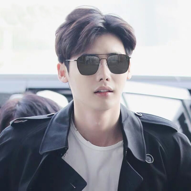方形墨镜2020新款潮男潮流眼睛男士偏光双梁太阳眼镜开车专用网红