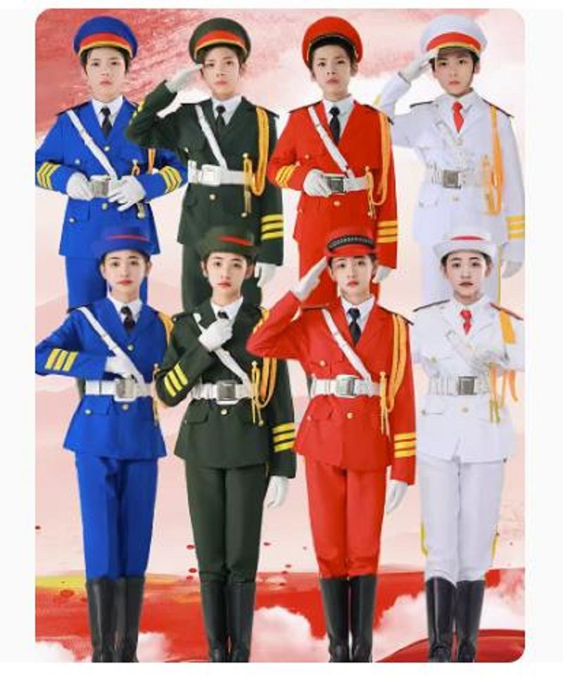 儿童升旗手服装国旗班仪仗队服装中小学生学校国旗护卫队礼服乐队