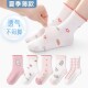 女童袜子5双春夏薄款 中大童 儿童棉袜公主花边网眼短袜宝宝袜夏季