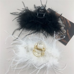 爪夹子头饰盘头发用的发夹八字抓夹后脑勺小号韩版刘海边夹发量少