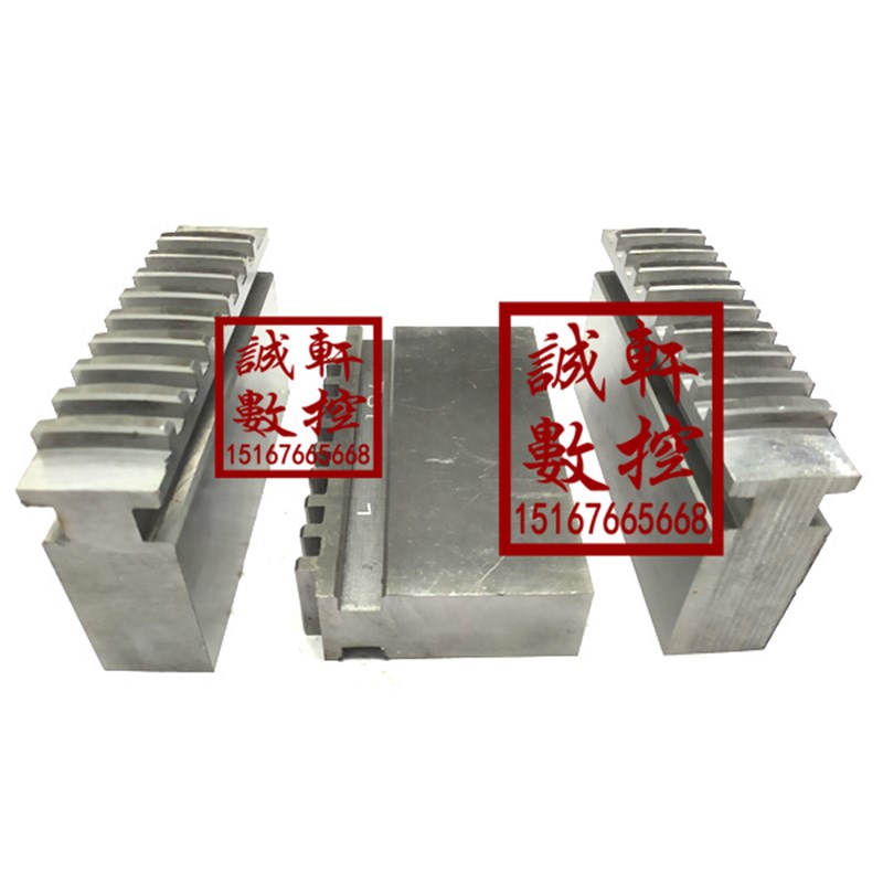 配环球三爪卡盘三爪脚四方软爪整体没淬火RZ方块爪生爪250通用200