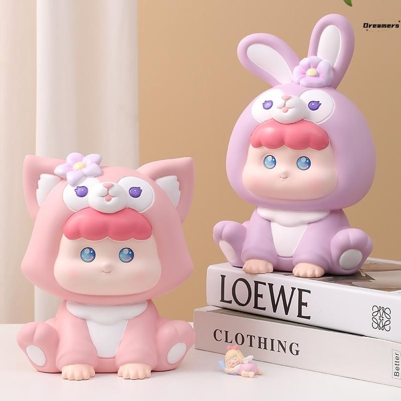 小孩存钱罐2024年新款儿童搪胶储存罐可进可出女孩子高颜值储厂家