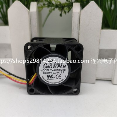 全新SNOWFAN YY4028H24B 4CM24V0.15A/0.24A工业变频器散热风扇