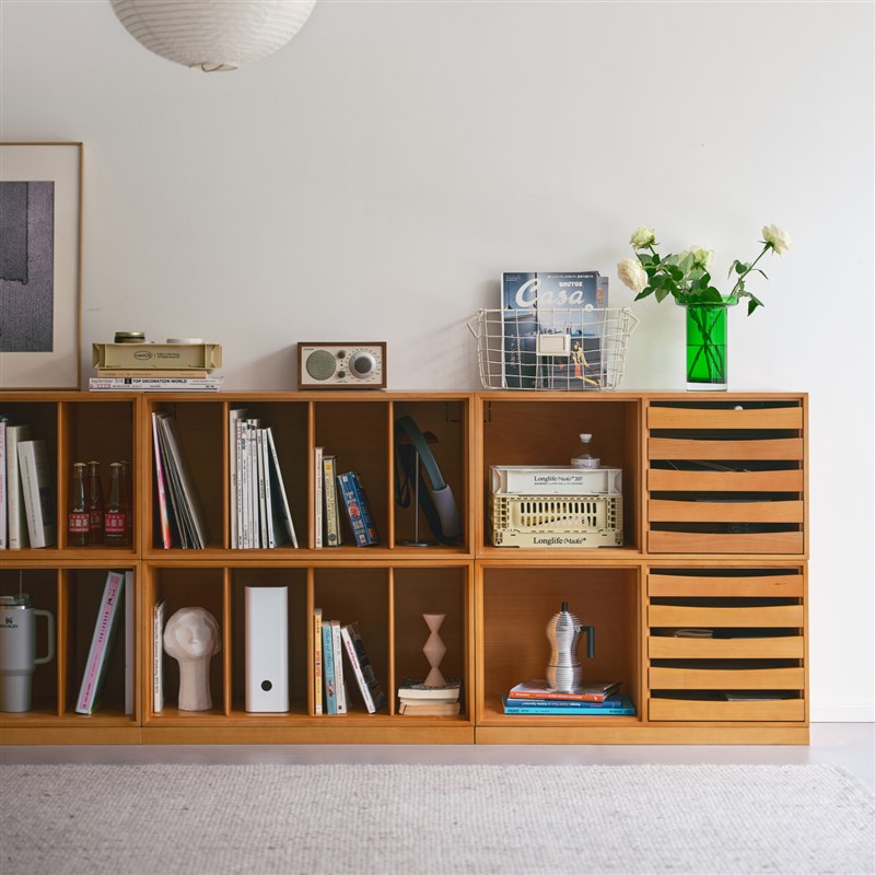 minimore灵感组合柜北欧实木客厅书柜视听柜储物展示柜收纳系统