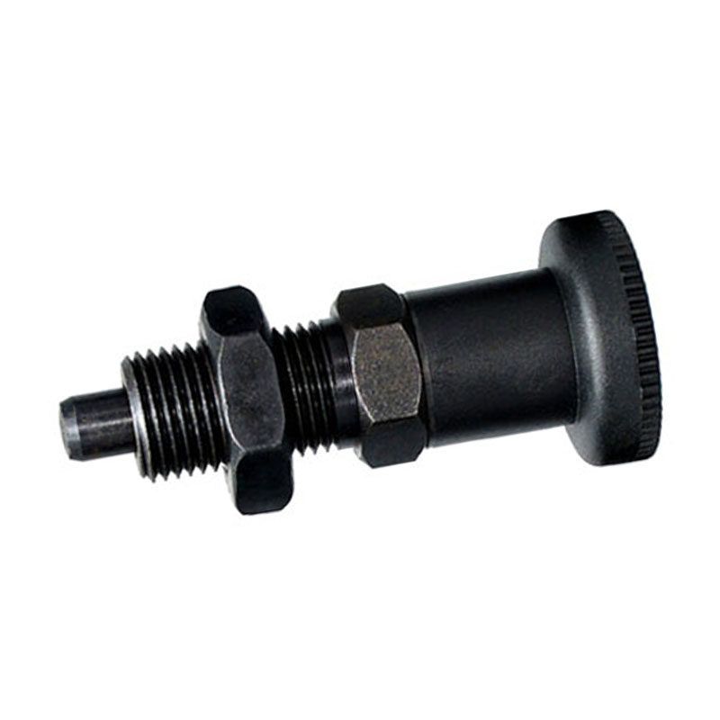 碳钢复位型旋钮柱塞PMXAS/PMXKS6/8/10/12粗牙分度销 弹簧定位柱