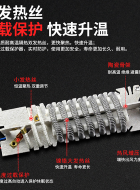 热风枪通用发热芯1600W1800W2000W烤枪烘枪700W塑料焊枪芯电热丝