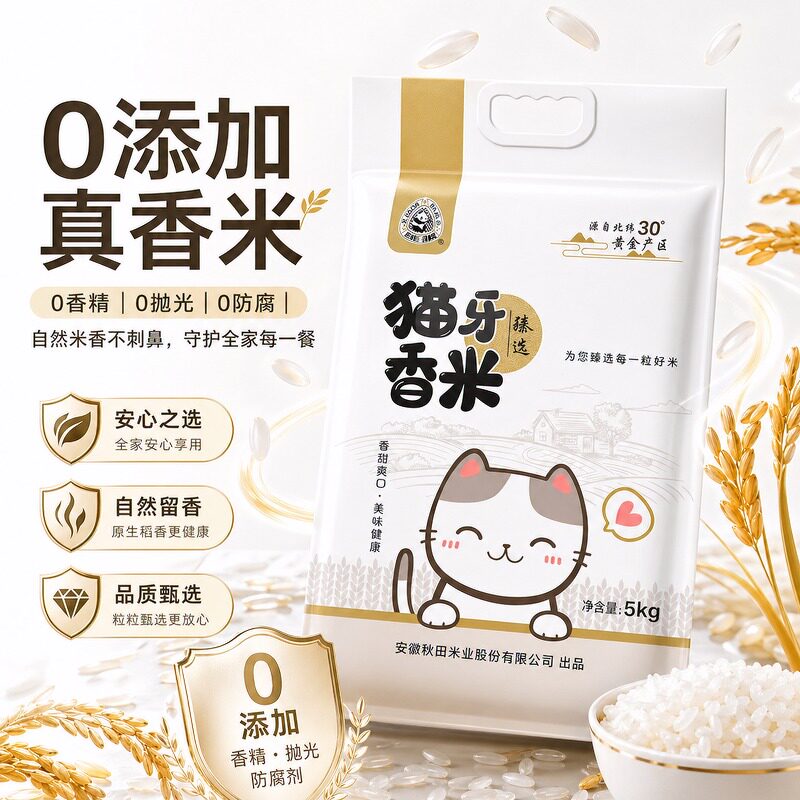 猫牙米长粒香米当季新米现磨鲜米粒粒分明Q弹煲仔饭炒饭专用 10斤