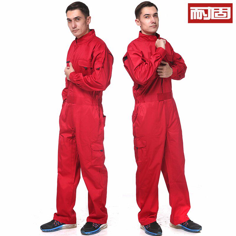 耐固连体工作服男套装防尘汽修连体衣防护服全身R劳保连体工装定