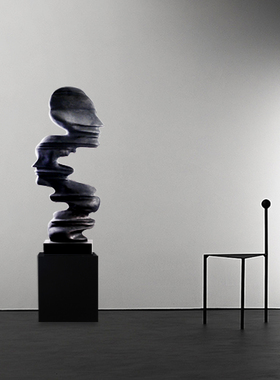 酒店别墅摆设网红艺术摆件落地现代简约抽M象雕塑人像人物装饰品