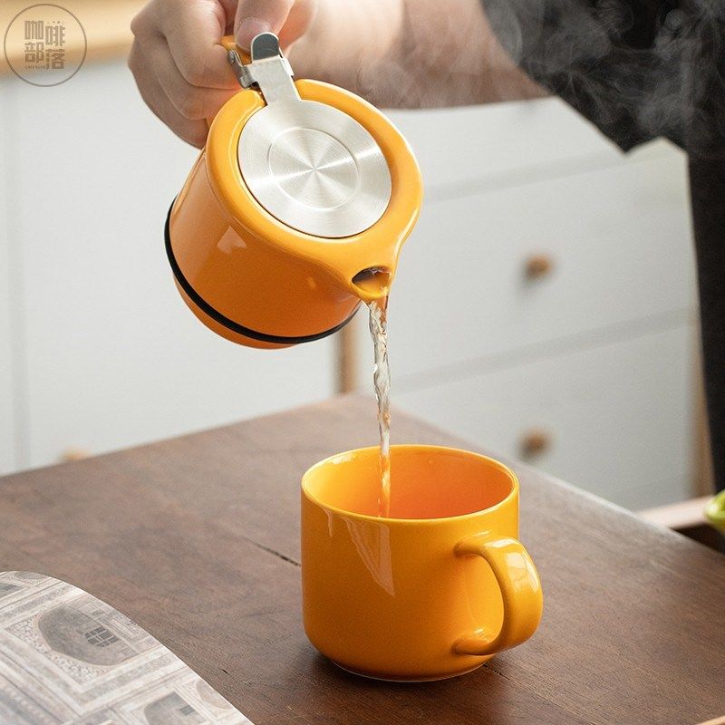 可爱陶瓷茶壶咖啡杯套装泡茶壶茶具办公J室喝茶杯子母壶一杯一壶