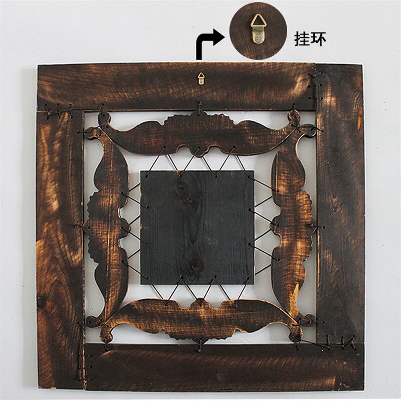 新中式餐厅墙面挂件卧室背景墙挂饰木雕壁挂入户玄V关墙上装饰品