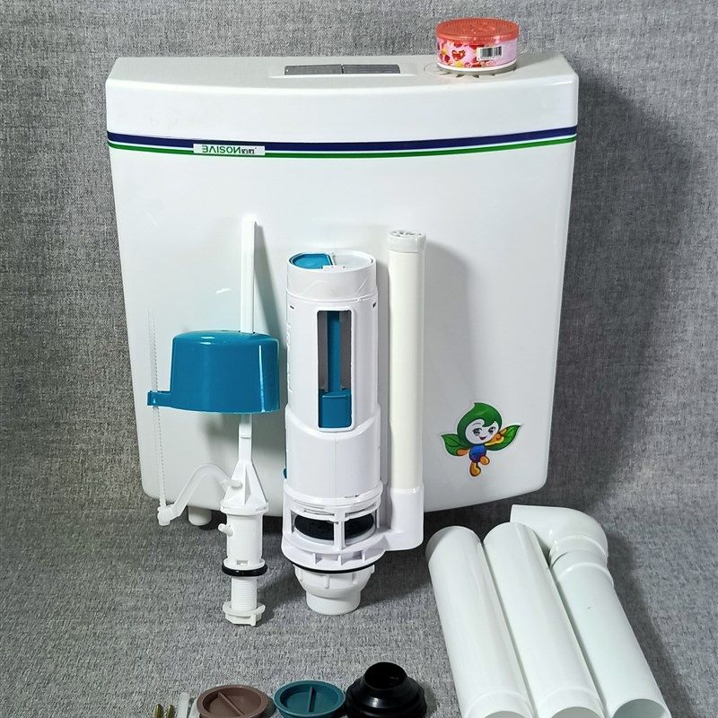 大冲力静a音蹲厕冲水水箱蹲便专用水箱整套蹲便水箱壁挂水箱大冲