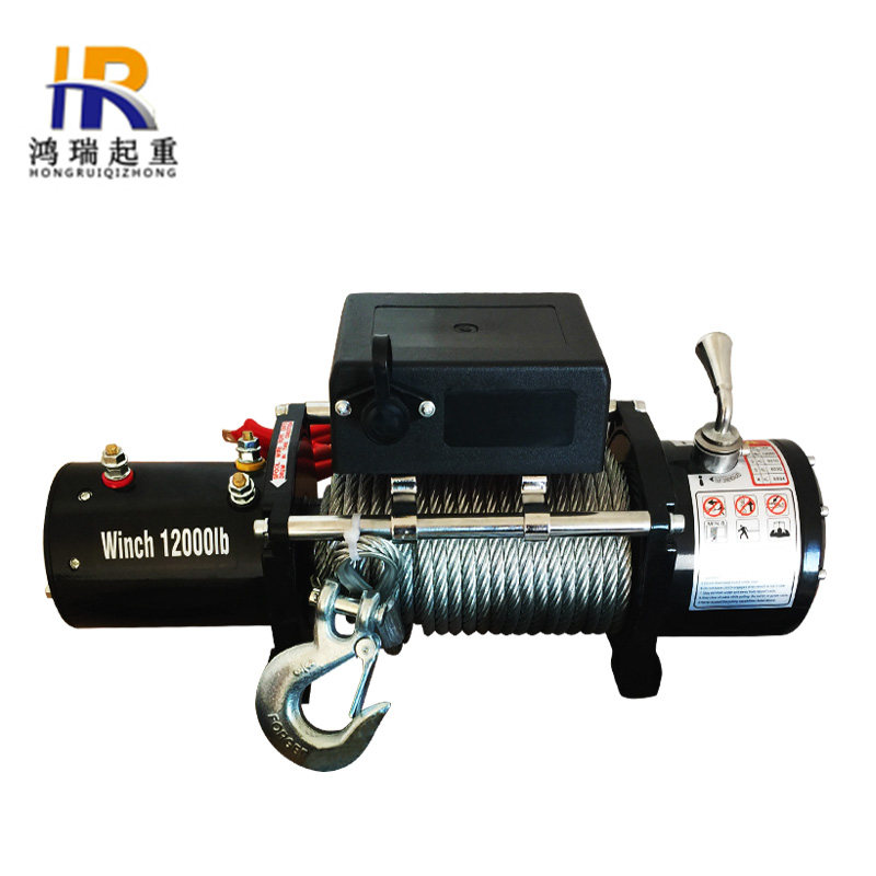 电动绞盘12v24伏车载绞t盘越野车改装汽车自救绞盘电动葫芦卷扬机