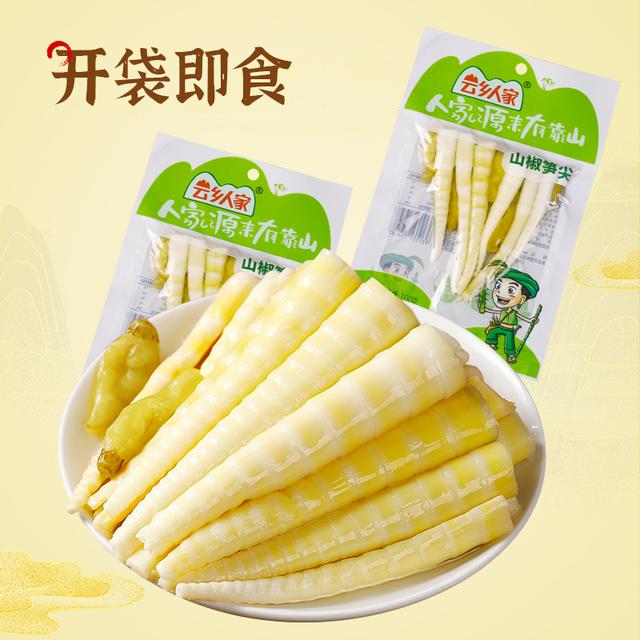 【云乡人家】泡椒笋鲜嫩山椒笋尖开袋即食小包装低卡低脂解馋零食图片
