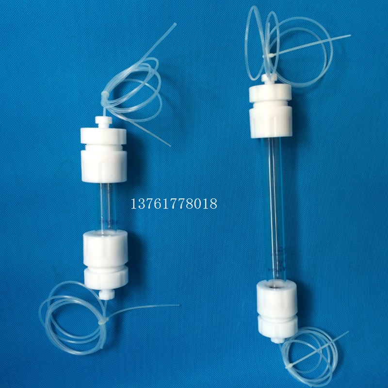 普通玻璃层析柱内/径3.5长度20-100/玻璃离子交换柱/玻璃柱 正品