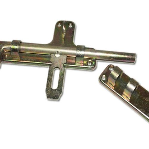 大号铁门木门仓库门插销 门闩 镀锌带锁扣门栓 铁门锁扣 大门门拴