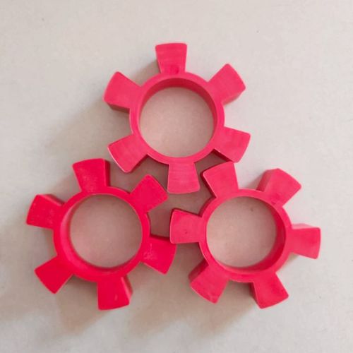 聚氨酯牛筋弹性三爪联轴器缓冲耐磨六角梅花垫