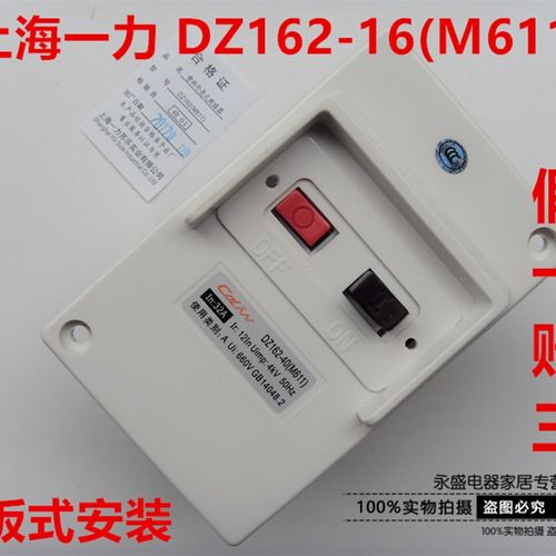 电动机保护断路器 带面盖DZ162-40(M611)25A 32A 40A面板式安装