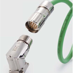 成套订制伺服编码器线束直头+法兰弯座成品 信号动力连接线长按需