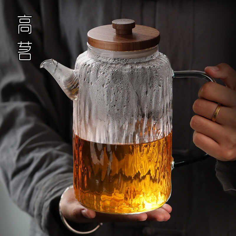 大号玻璃茶壶大容量商用饭店餐厅泡茶壶2024新款耐高温水壶