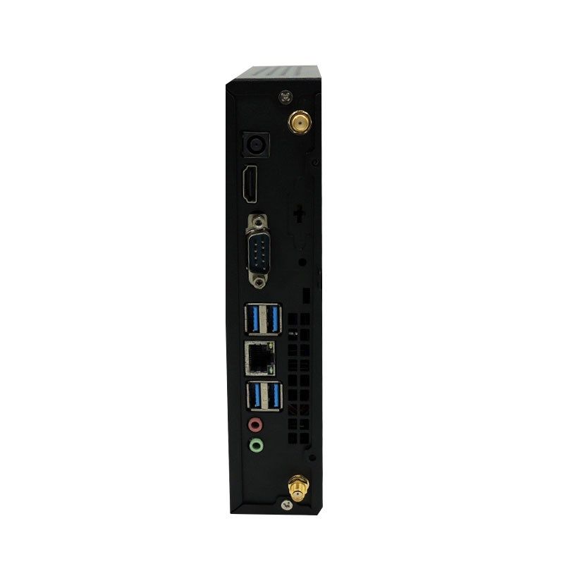 迷你小机箱thin itx机箱黑色工控掌上F电脑mini钢材背挂17X17主板图片