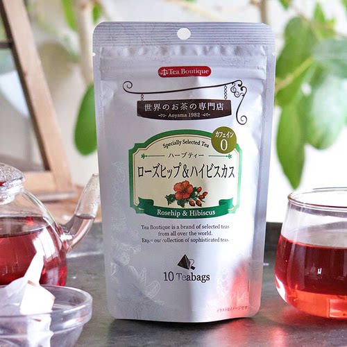 teaboutique玫瑰果洛神花茶