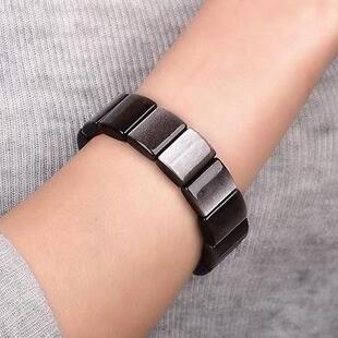 天然银曜石金曜石手排中国风男女款手链猫眼效应手镯霸气水晶手牌