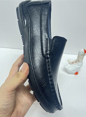 77589秋季新款男士商务休闲 皮鞋一脚蹬懒人鞋