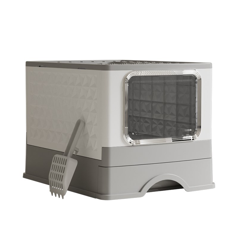 猫砂盆超大号全封闭式抽屉式顶入式猫咪厕所猫沙盆子防外溅猫屎盆