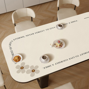 现代简约风餐桌垫免洗防水防油桌B布隔热防烫餐垫高级感茶几台面