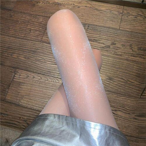 闪亮勾丝亮晶晶晶晶连季光袜网珠光袜女防勾马丝袜裤袜银丝女网油