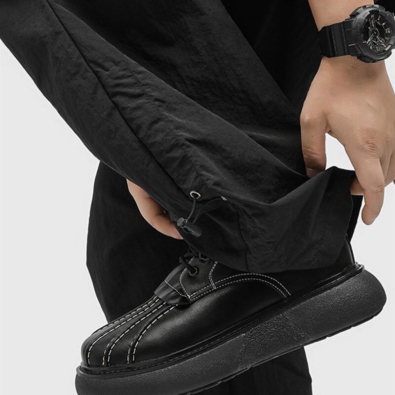 马丁靴男款2025新款高级感靴子英伦风高帮皮靴黑色厚底.大头工装